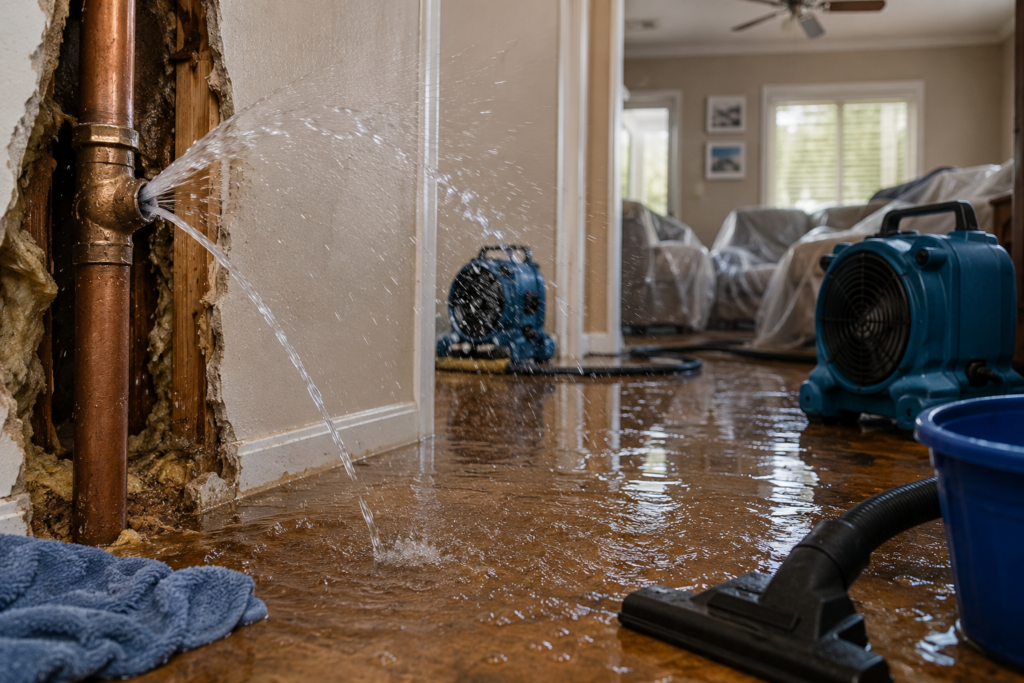 Burst Pipe in the DFW Area